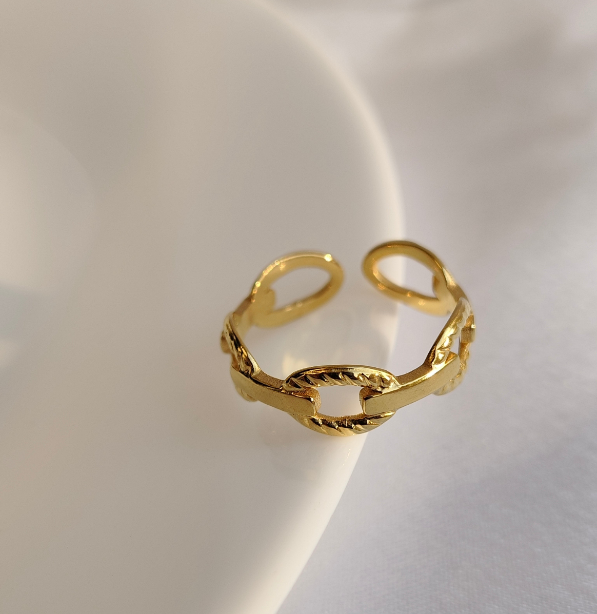 Palermo Adjustable Ring - Gold