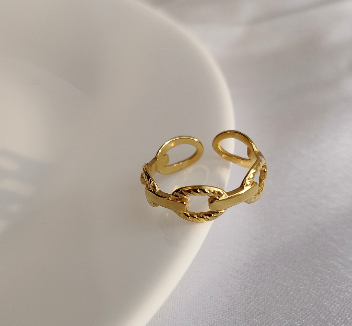 Palermo Adjustable Ring - Gold