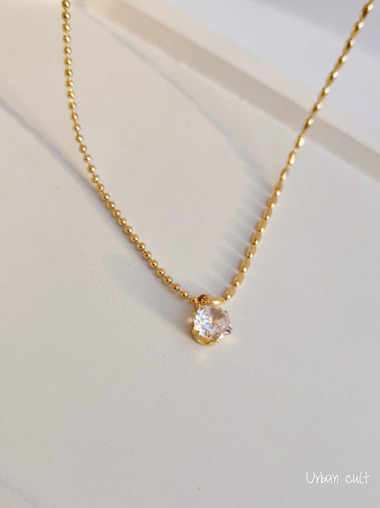 Solitaire Sparkle Necklace