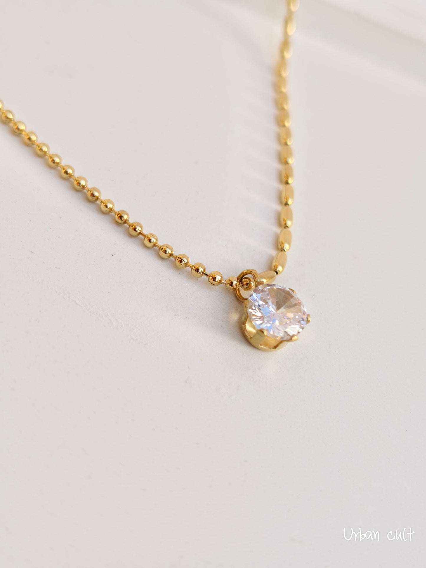 Solitaire Sparkle Necklace