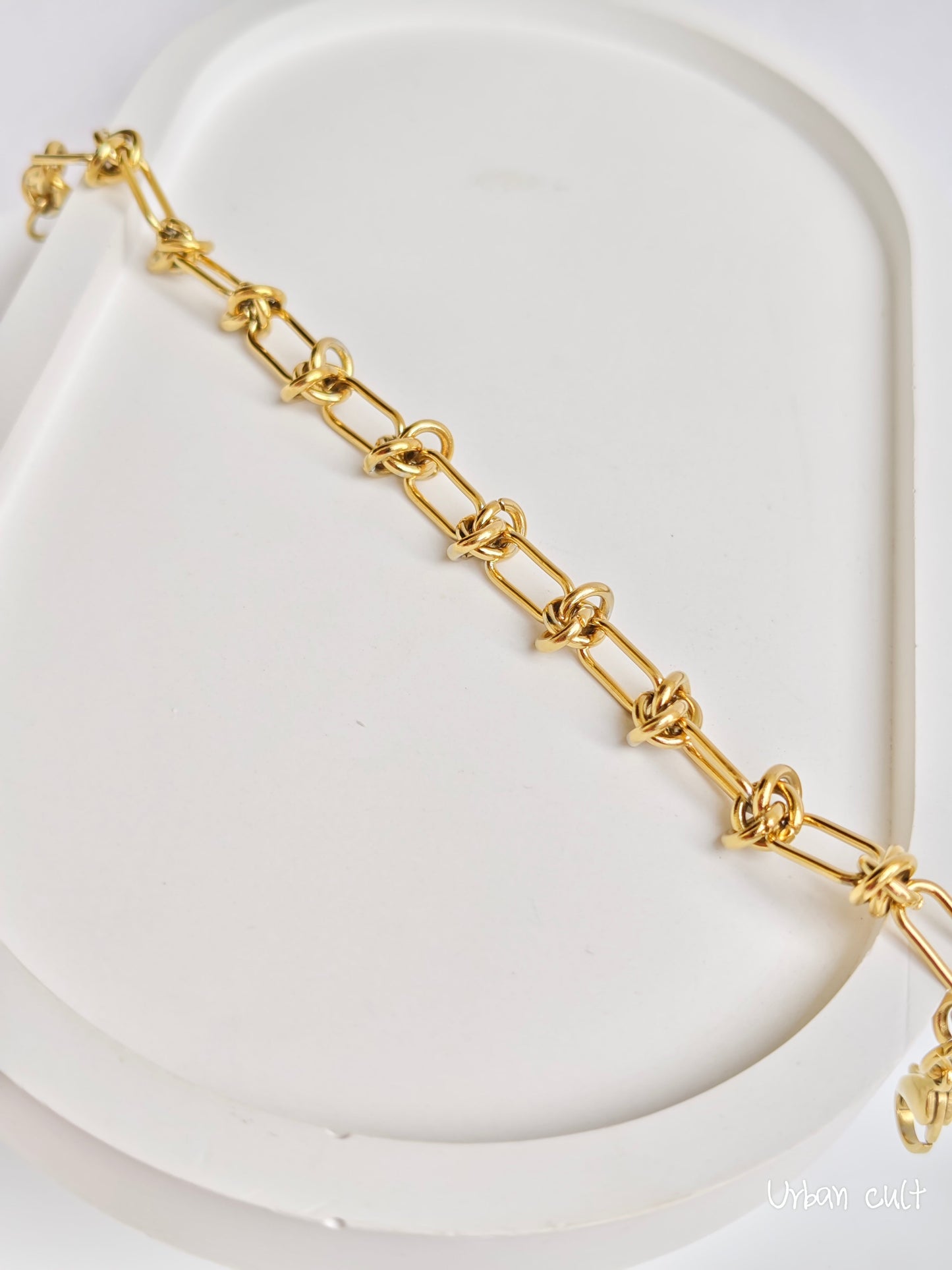 Gold link Chain Braclet