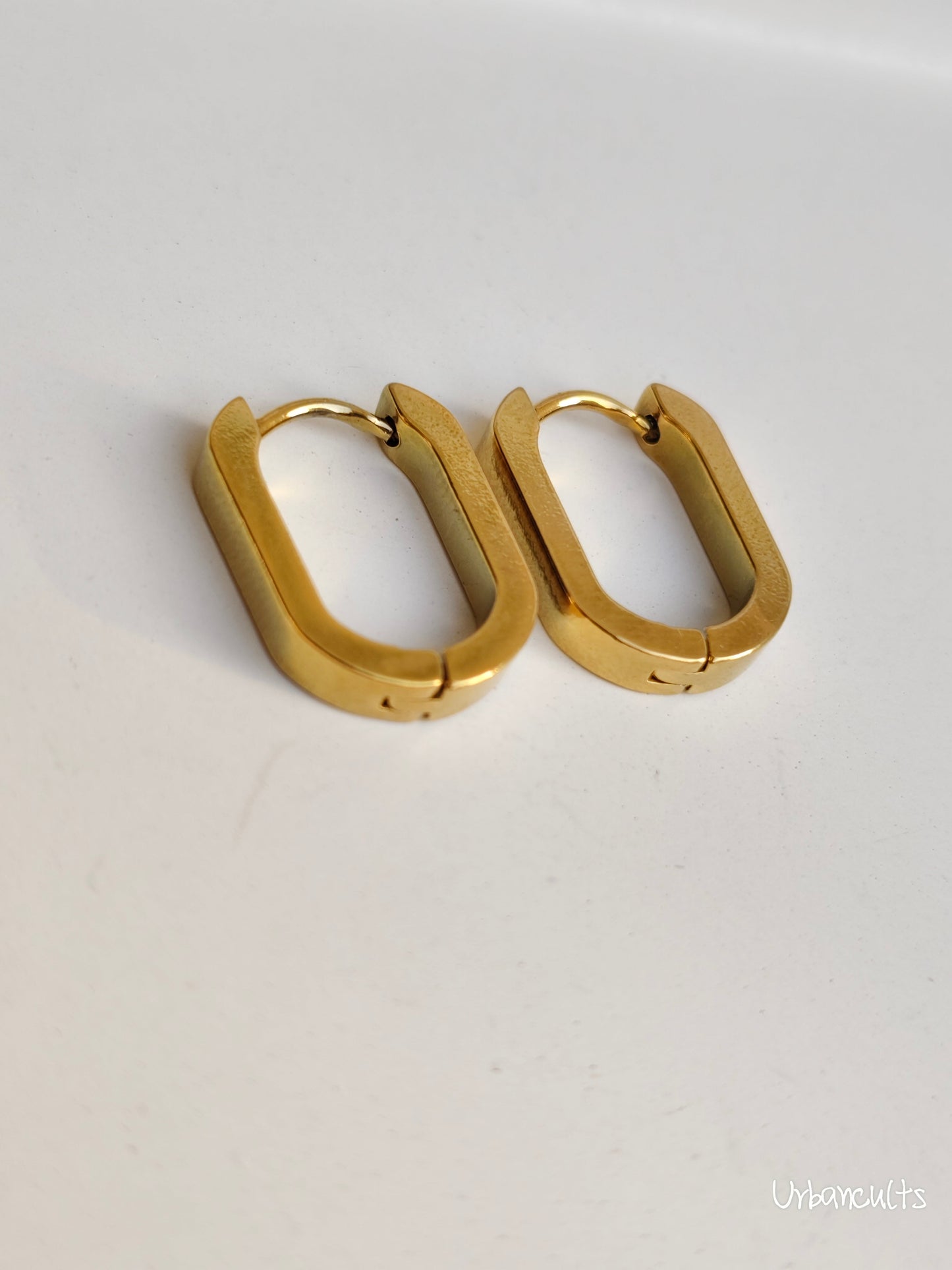 Sleek Oblong Hoops