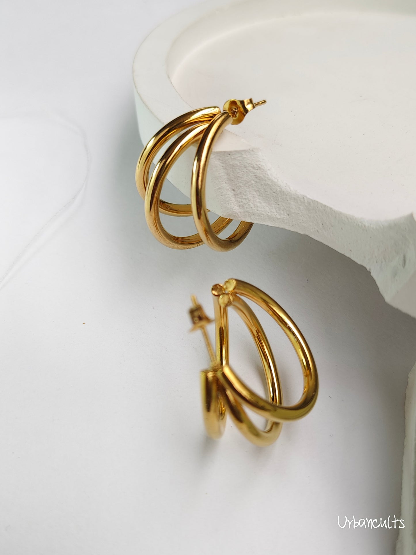 Golden Orbit Hoops